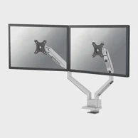 NEOMOUNTS Stolni nosač za 2 monitora TIS, 17"-32", srebrni, max. 9 kg
